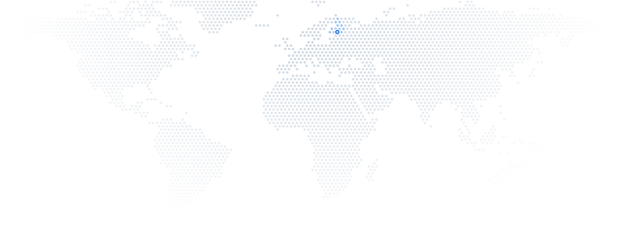 Dotted world map with Helsinki, Finland highlighted