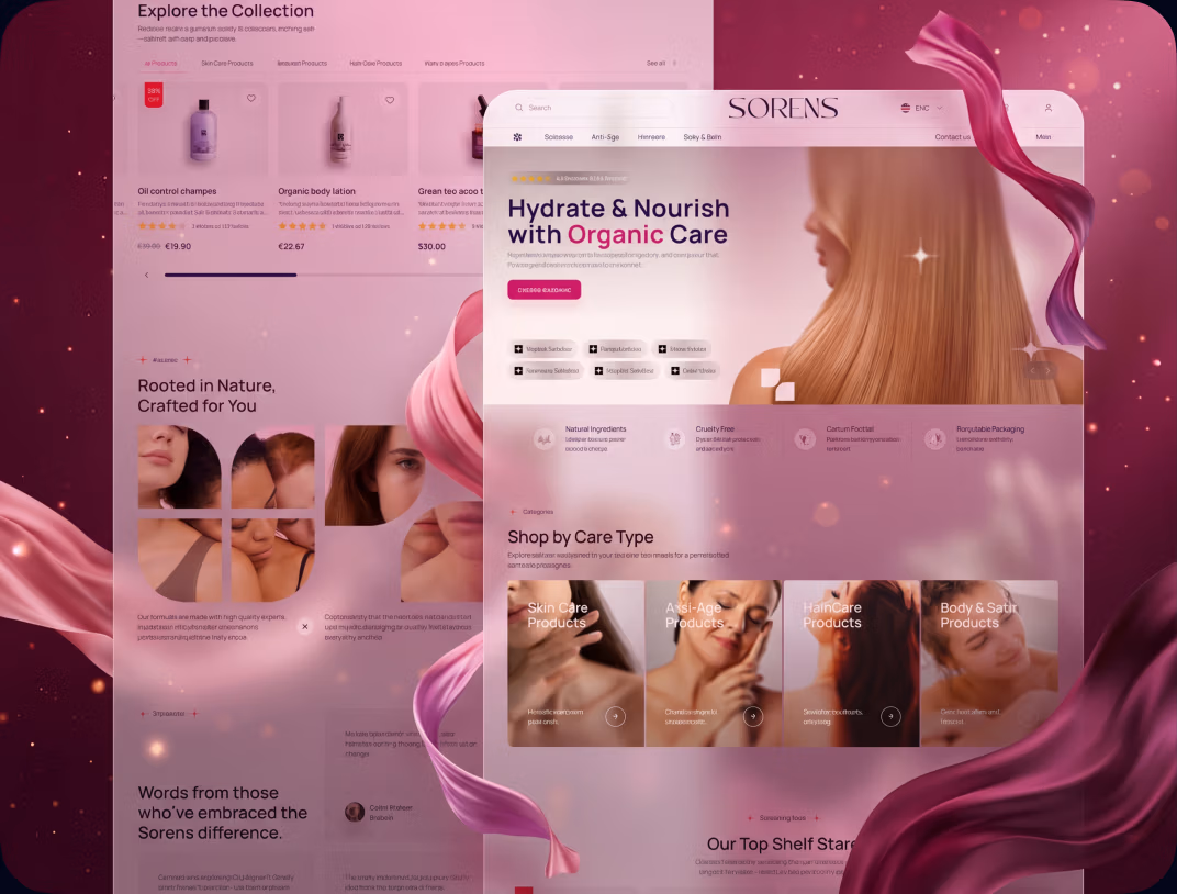 Black Friday landing page mockup